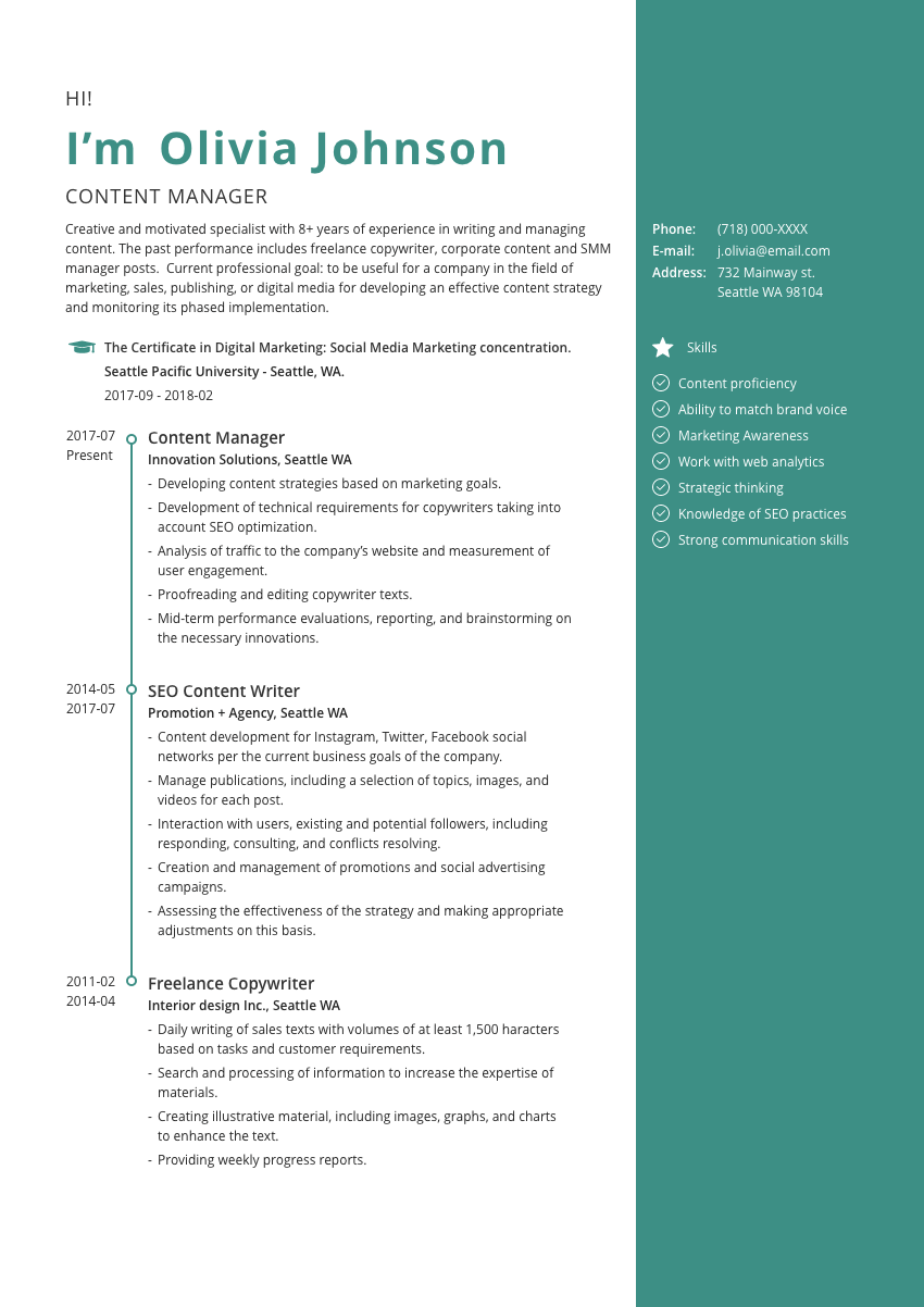 
                                                             a communications specialist resume example