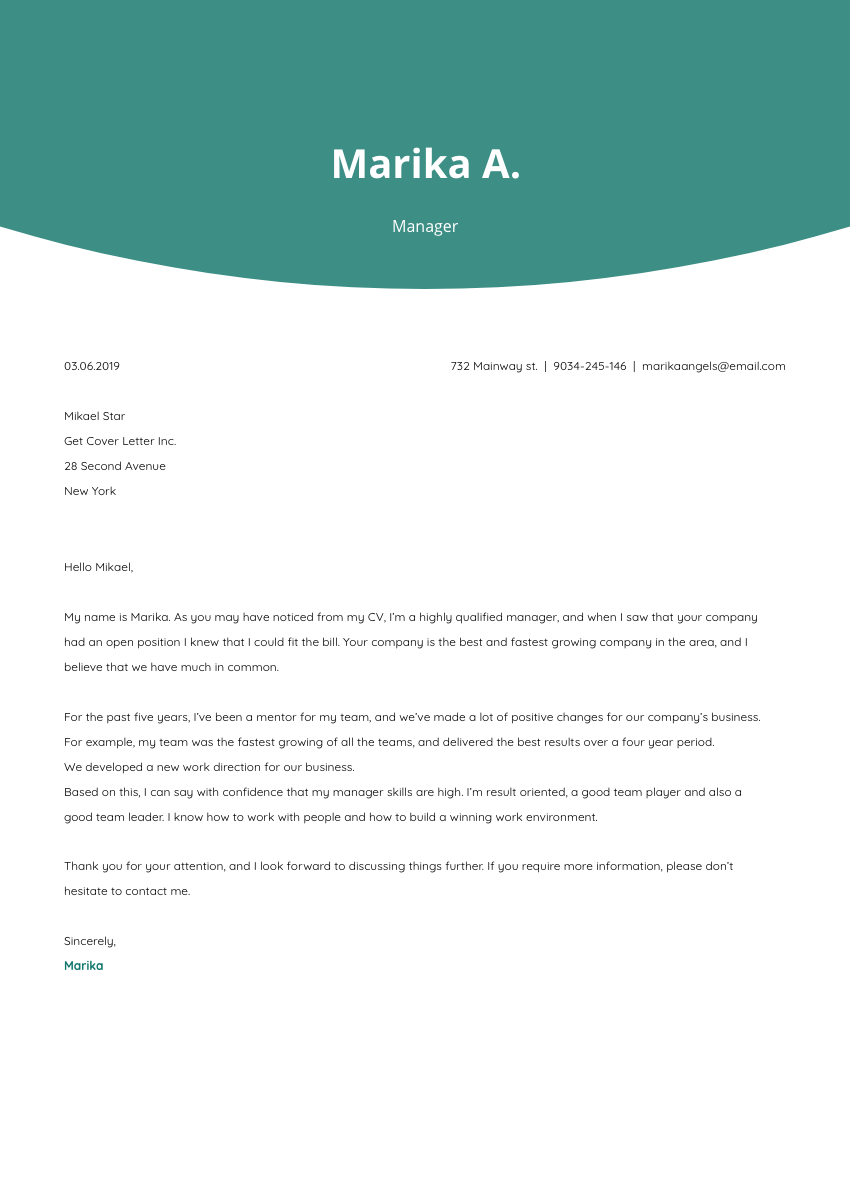 a merchandiser cover letter sample