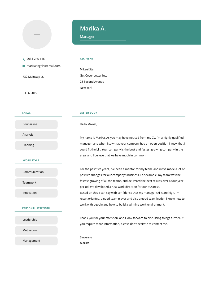 a tax associate cover letter sample