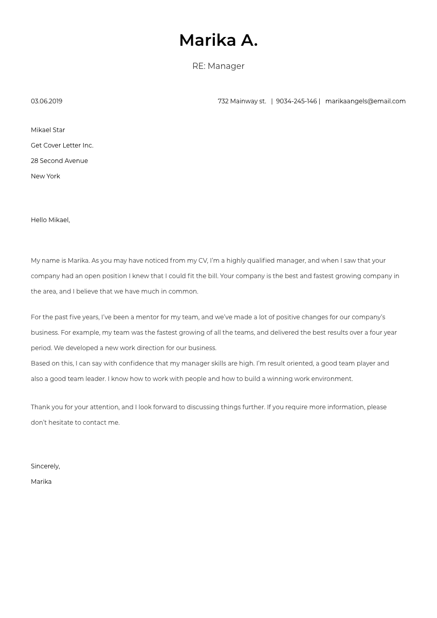 cover letter for customer service call center