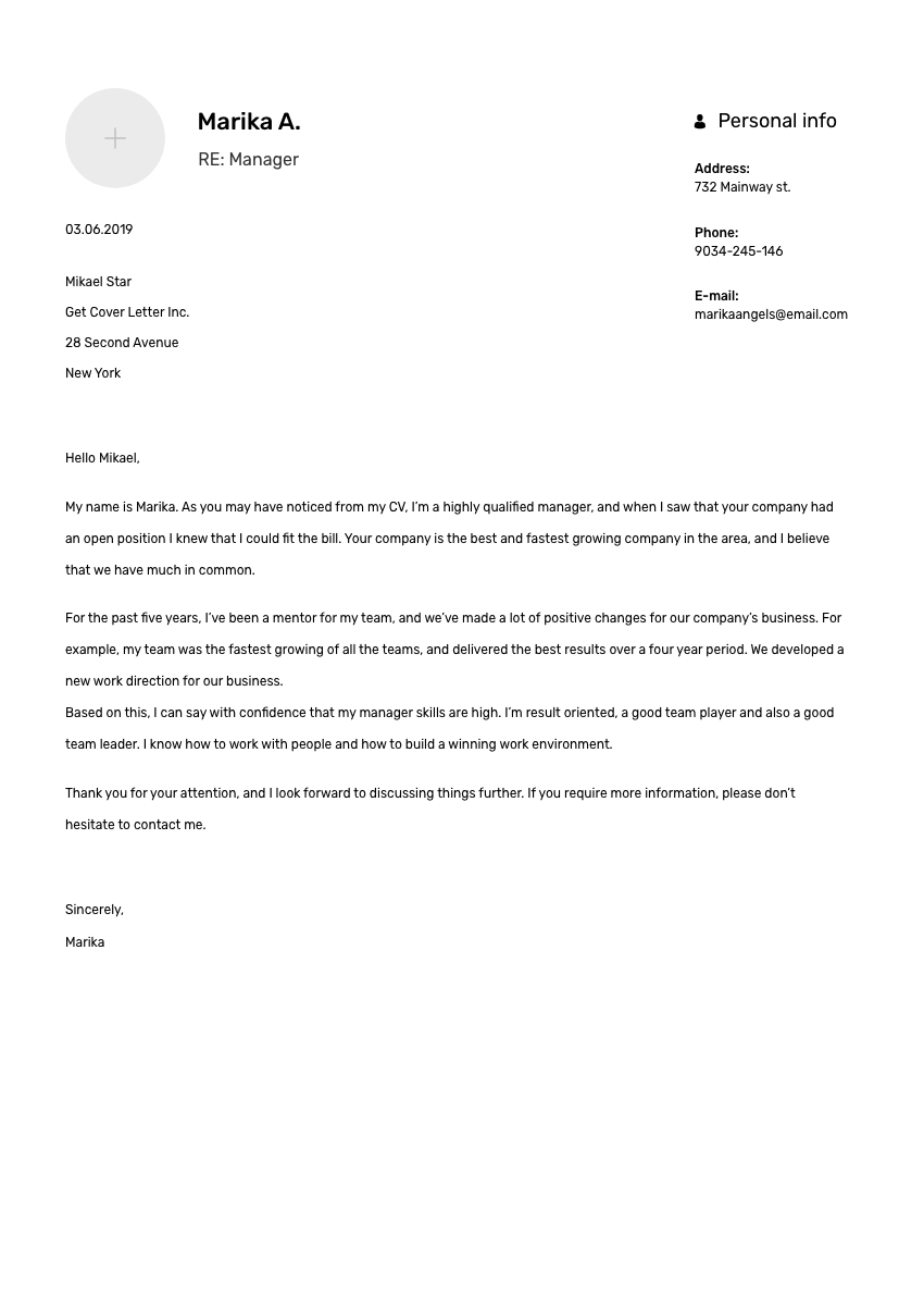 Assistant Property Manager Cover Letter Example Writing Tips Free 21