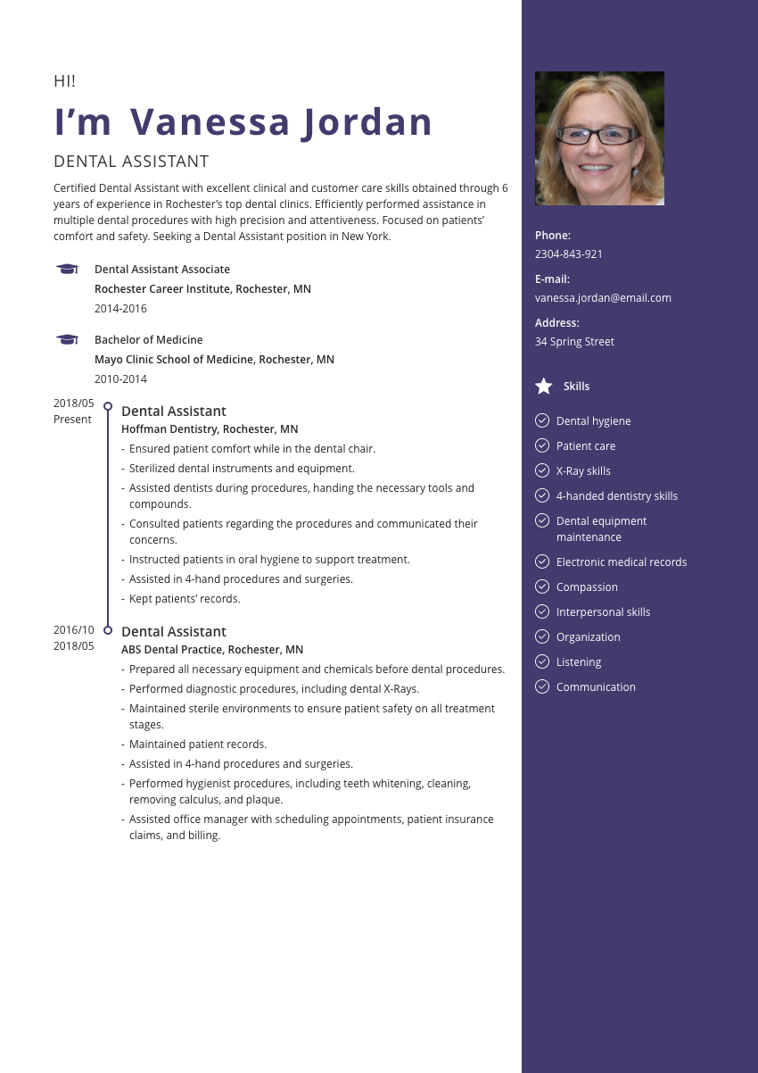 Dental Assistant Resume Example Writing Tips Free 2022 dental-assistant-resume-example-writing-tips-free-2022